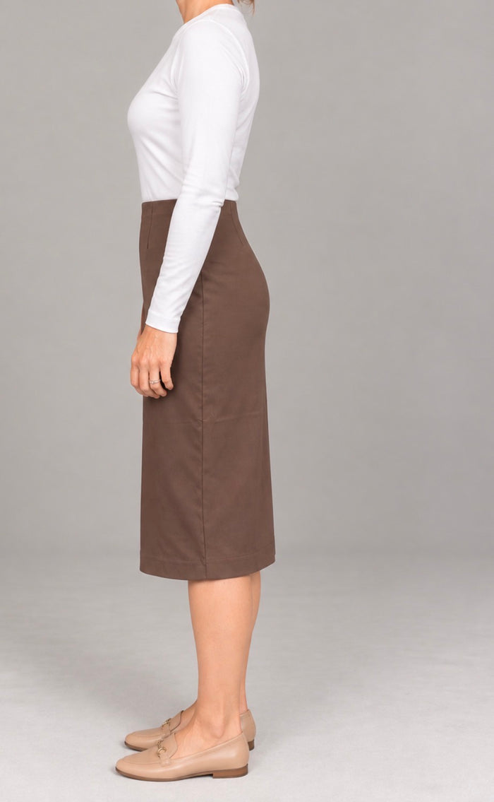 Final Sale Everyday Skirt - Chocolate