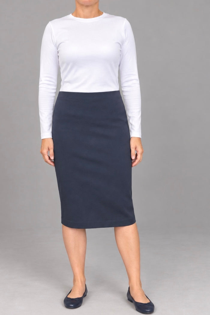 Final Sale Everyday Skirt - Navy Smoke