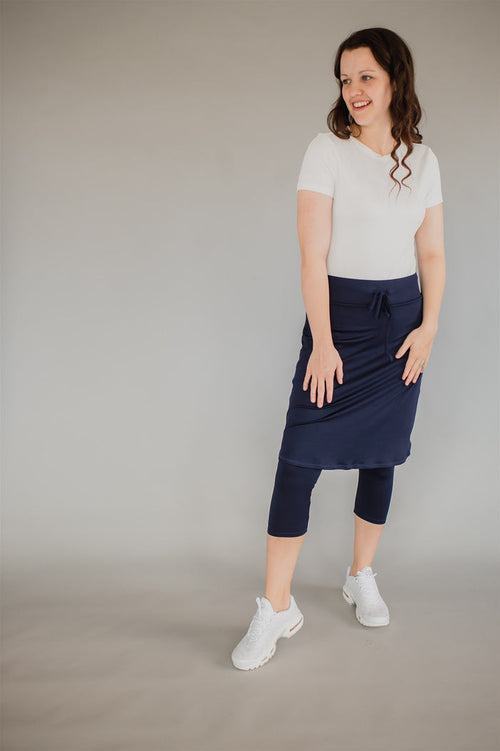 *FINAL SALE* FIT 'N SUBLIME Athletic Skirt - NAVY