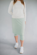 Final Sale Nylon Athletic Skirt - Sage