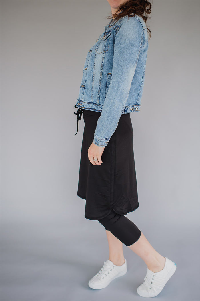 *FINAL SALE*FIT 'N SUBLIME Athletic Skirt - Black