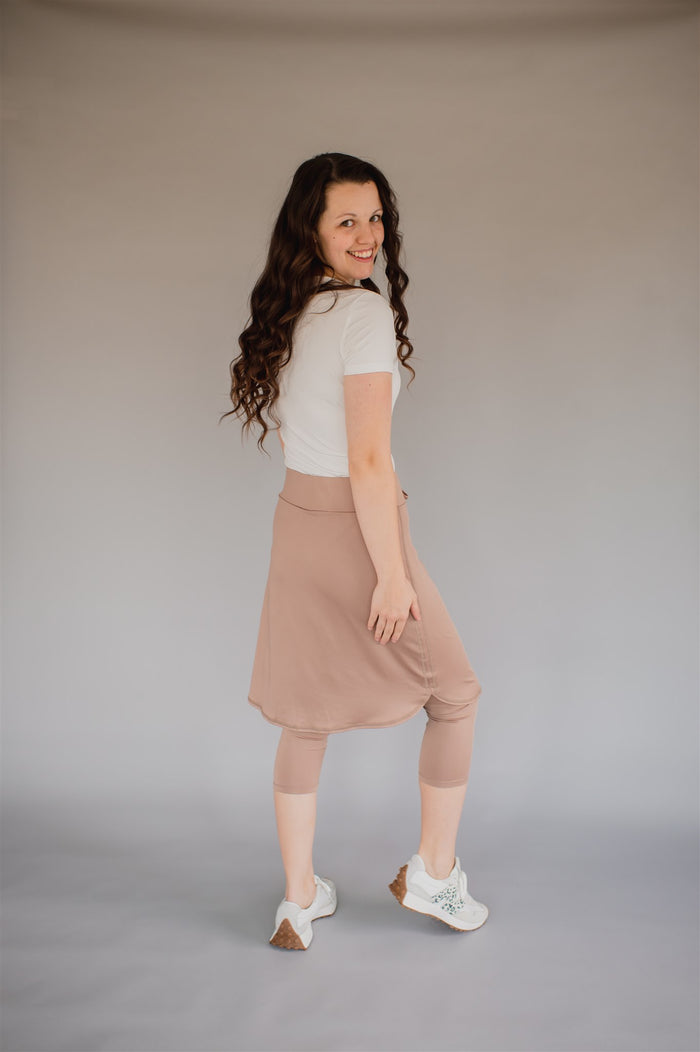 *FINAL SALE*FIT 'N SUBLIME Athletic Skirt - CHAMPAGNE
