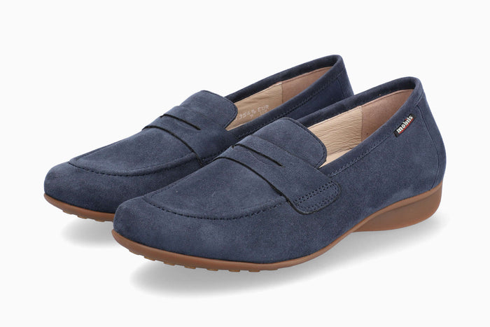 Mobils Flavya Jeans Blue Women's Slip-on