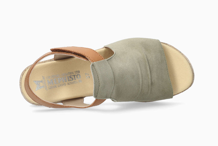 Mephisto Galiane Light Khaki Women's Sandal Top