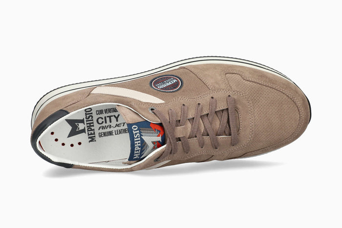 Mephisto Garry Sneaker Warm Grey Top