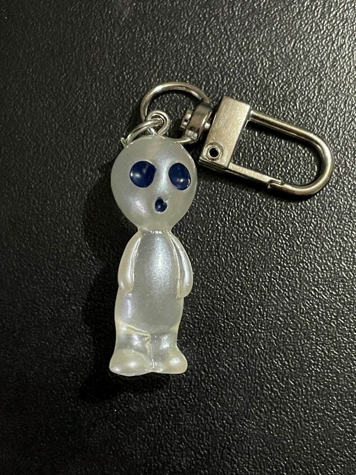 Glowing UFO Keychain | Alien Charm | Glow in the Dark | Luminous Halloween Jewelry