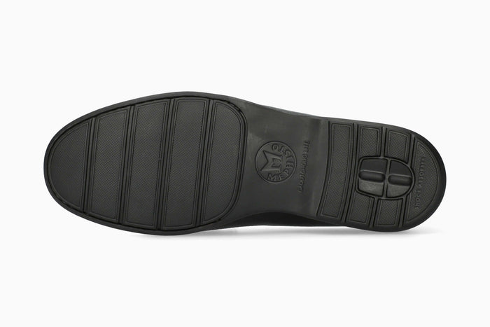 Mephisto Harper Moccasin Black Sole