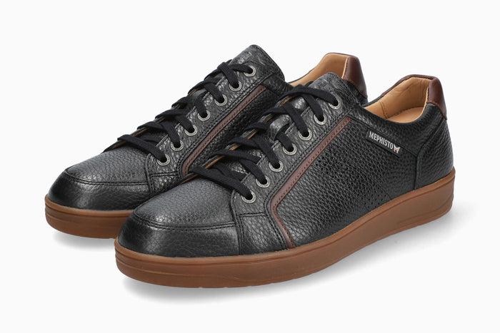 Harrison - Mephisto Men's Sneaker - Black - Side