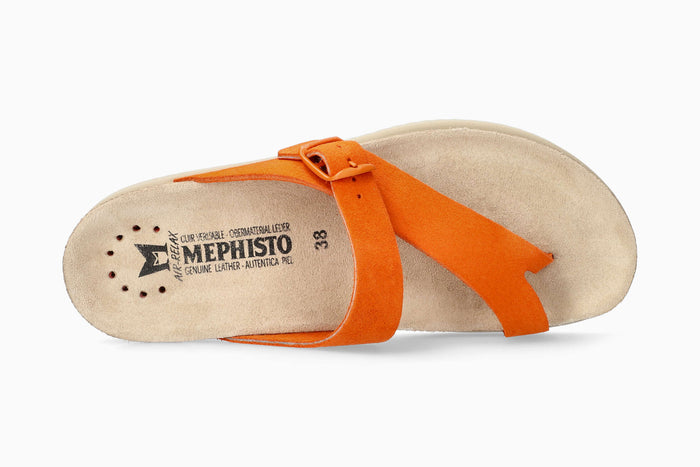 Mephisto Women's Sandal Helen Brights Burnt Orange Top