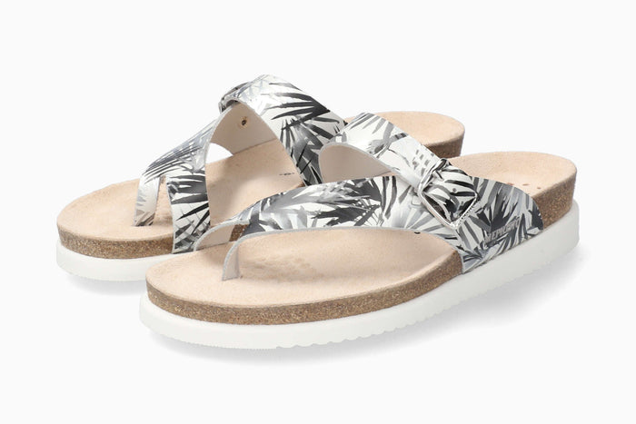 Helen Brights Mephisto Women's Sandals Silver Jungle Side Pair