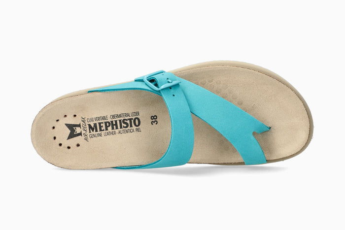 Mephisto Women's Sandal Helen Brights Turquoise Blue Top
