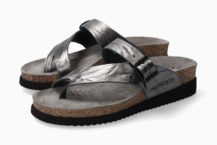 Helen Classics Mephisto Women's Sandals Grey Full Pair