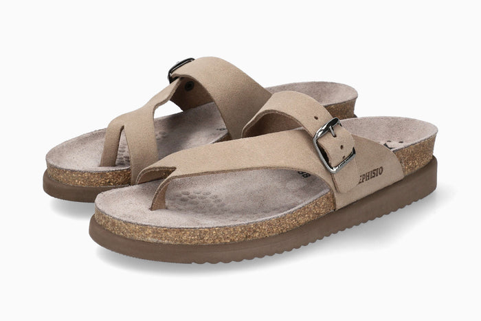 Helen Mephisto Women's Sandals Warm Grey Side