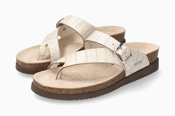 Helen Classics Mephisto Women's Sandals Light Sand Full Pair