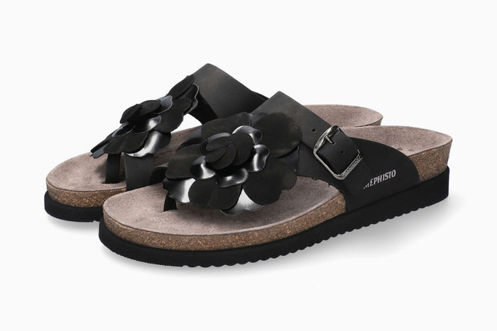 Mephisto Helen Flower Women's Sandal Black