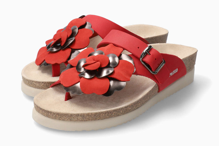 Mephisto Helen Flower Women's Sandal Red
