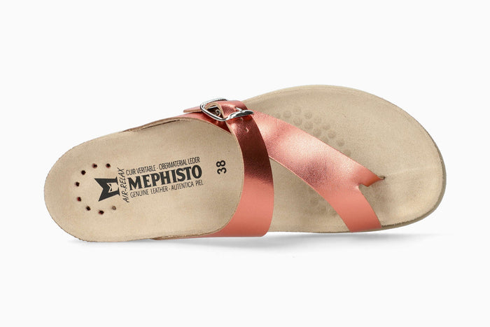 Mephisto Helen Metallics Women's Sandal Coral Vega Top