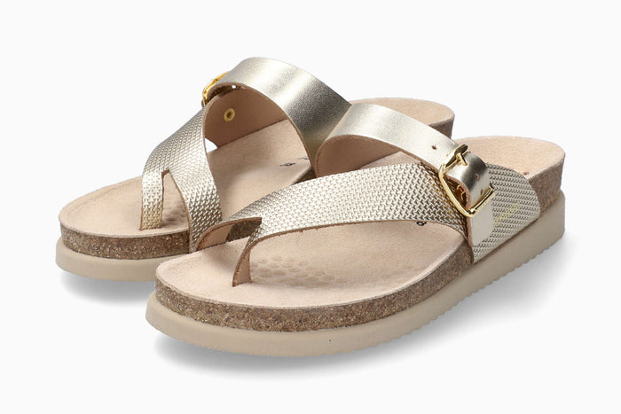 Helen Mix Mephisto Women's Sandals Gold Full Pair