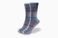 Herringbone Stripe Sock - Lt Grey