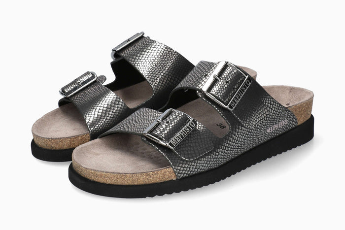 Mephisto Women's Cork Sandal Hester Grey Havana