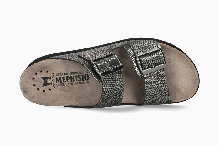 Mephisto Women's Cork Sandal Hester Grey Havana Top