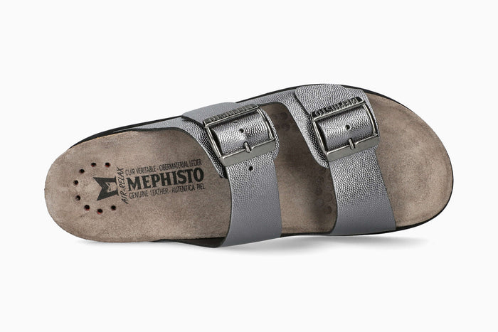 Mephisto Women's Cork Sandal Hester Grey Odysee Top