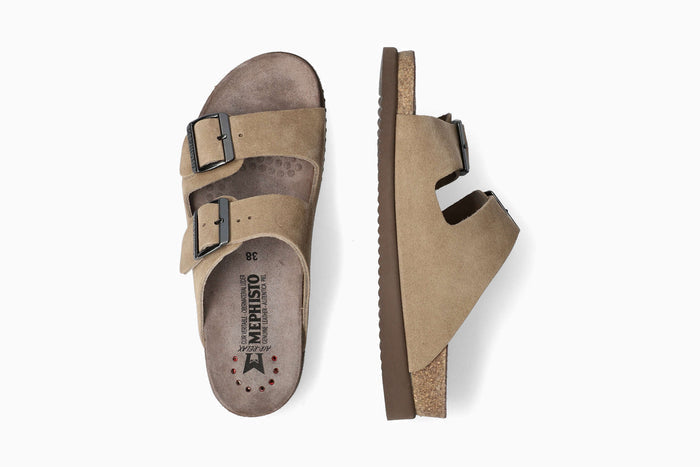 Hester Mephisto Women's Sandals Warm Grey Full Pair