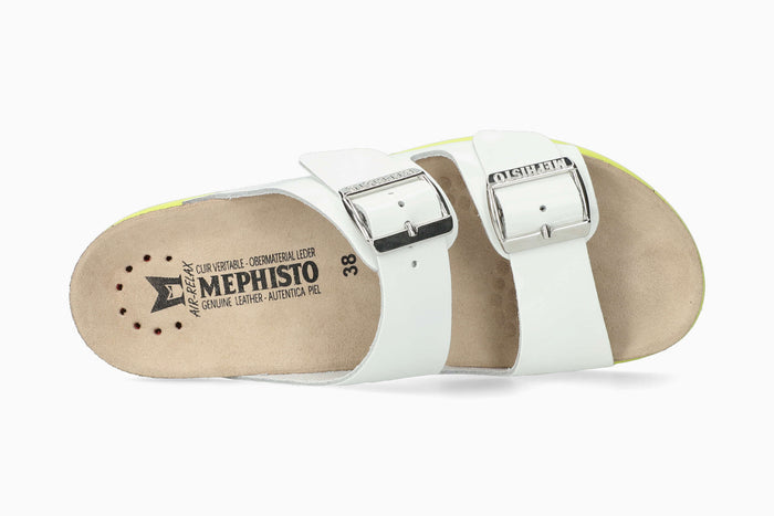Mephisto Women's Sandal Hester White Apple Top