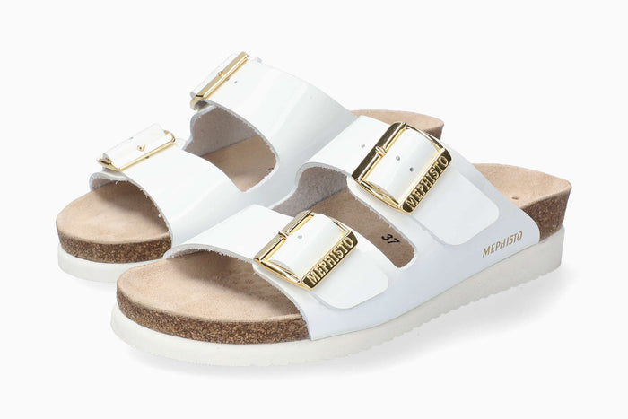Hester Mephisto Women's Sandals White Full Pair
