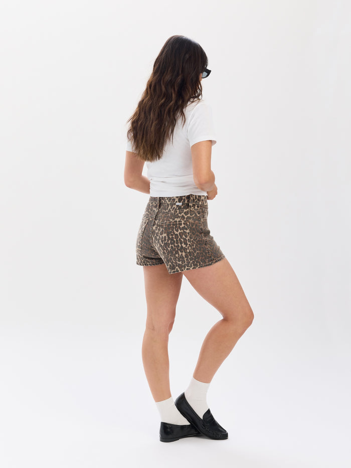Hotshot High Rise Micro Short in Cool Cat