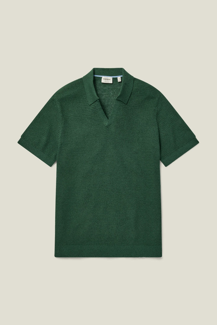 Hudson Linen Cotton Sweater Polo