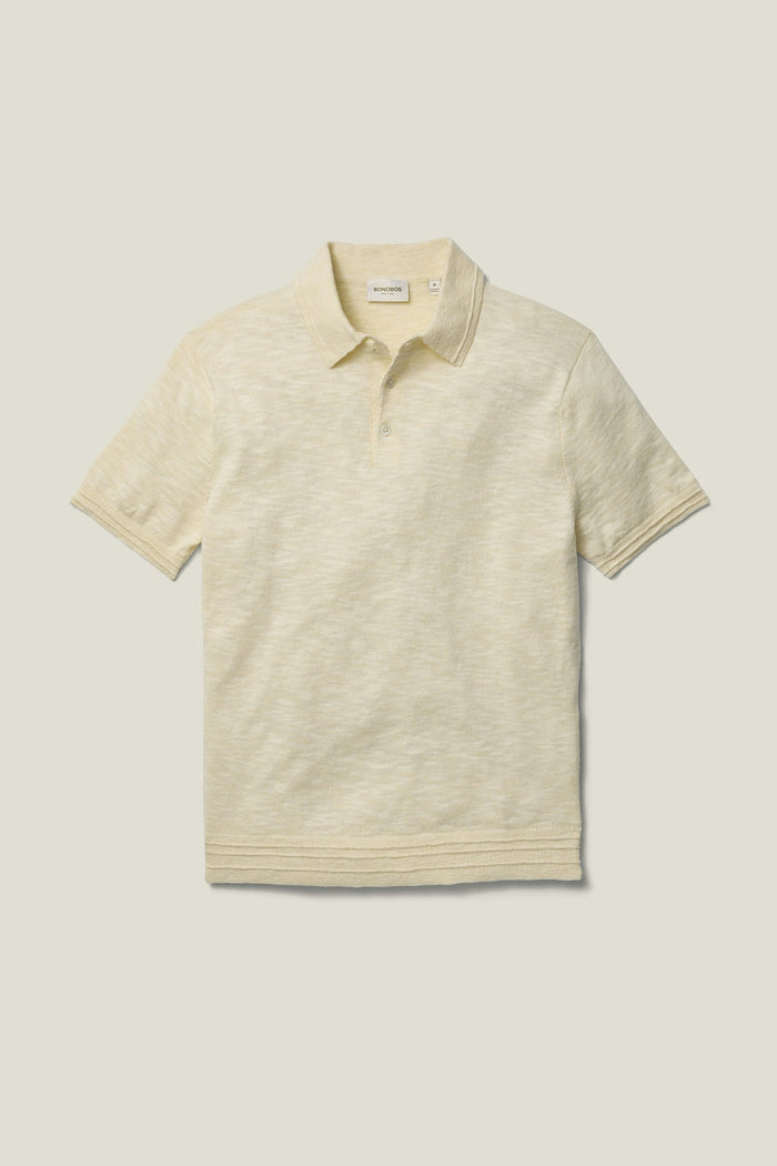 Hudson Linen Cotton Sweater Polo