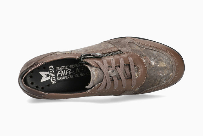 Mephisto Iasmina Dark Taupe Women's Sneaker Top