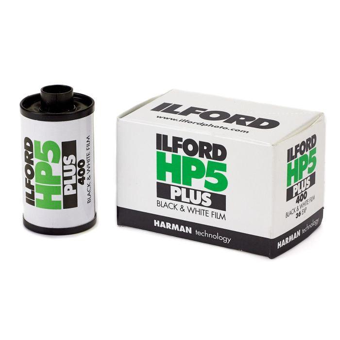 Ilford HP5 Plus 35mm black and white film roll 36 exposure high speed fine grain