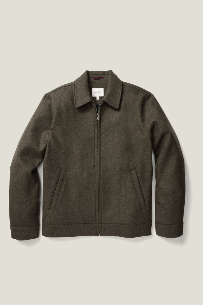 Italian Brushed Wool Deck Jacket