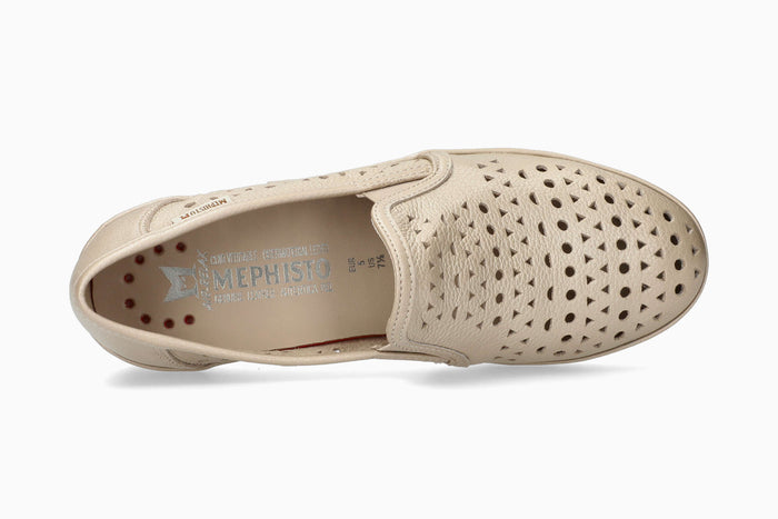 Mephisto Women's Shoes Jana Perf Beige Top