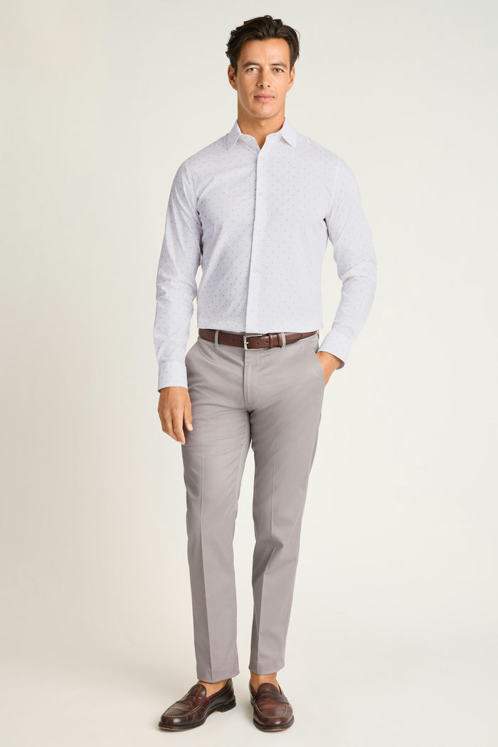Jetsetter Stretch Dress Shirt - beige sand shells