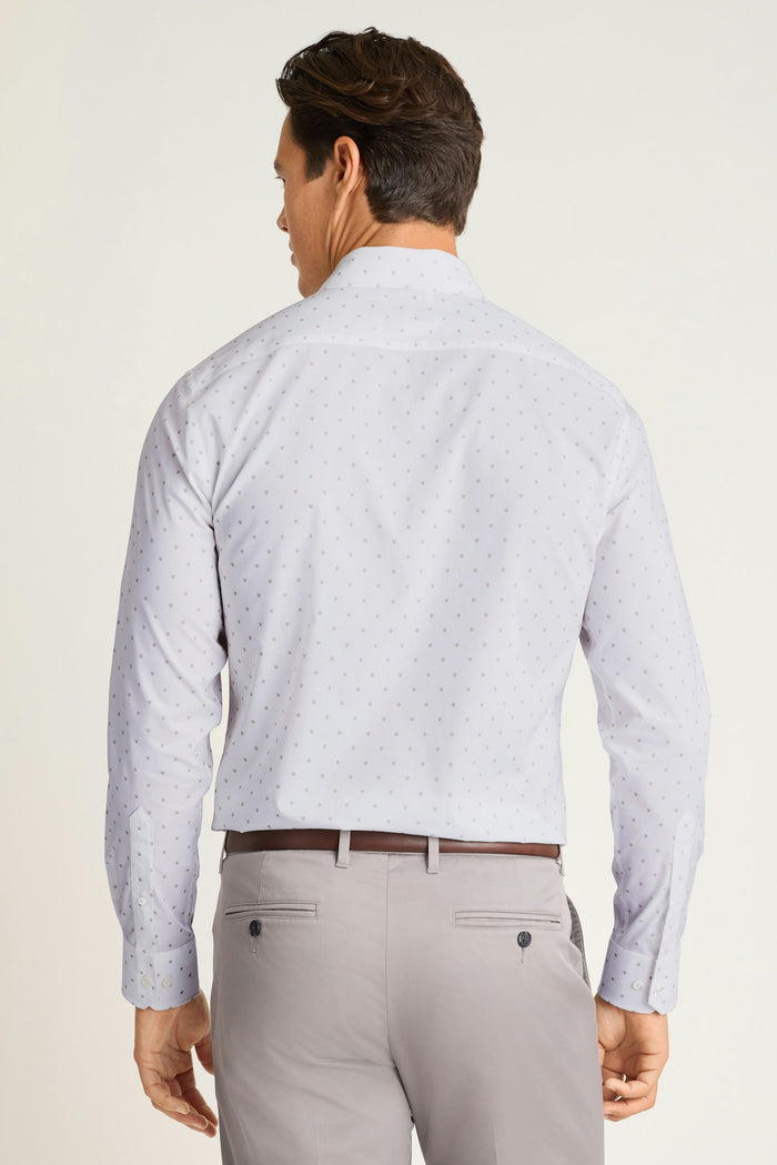 Jetsetter Stretch Dress Shirt - beige sand shells
