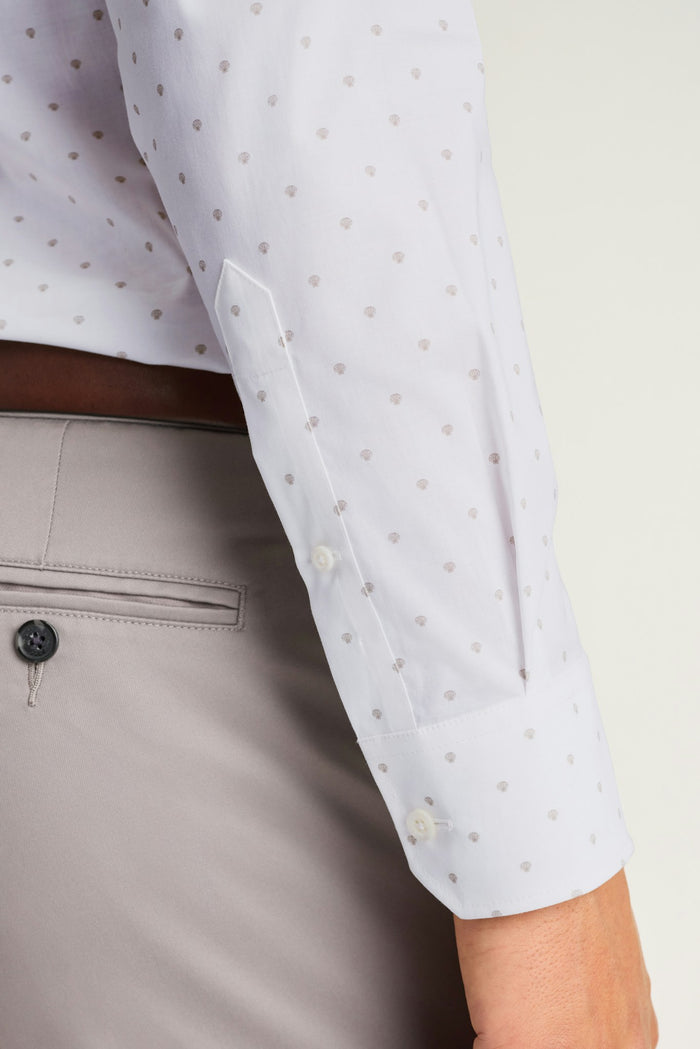 Jetsetter Stretch Dress Shirt - beige sand shells