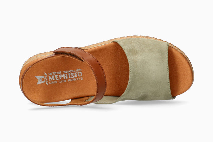 Mephisto Joy Women's Sandal Light Khaki Top