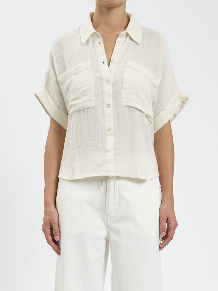 Kate Button Up in Vanilla