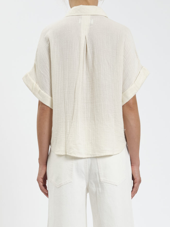 Kate Button Up in Vanilla