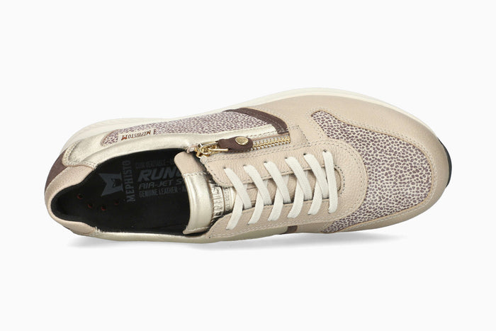 Mephisto Women's Sneaker Kim Light Sand Top