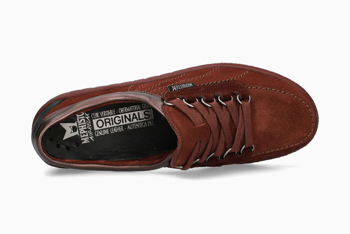 Mephisto Women's Sneaker Lady Dark Cordovan Top