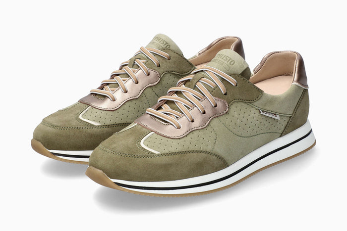 Mephisto Laurena Light Khaki Women's Sneaker