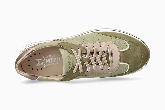 Mephisto Laurena Light Khaki Women's Sneaker Top