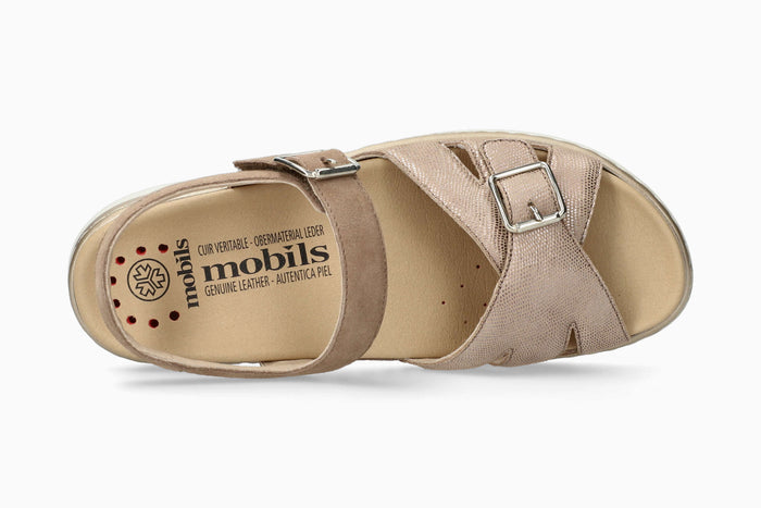 Mobils Women's Sandal Leonna Light Taupe Top