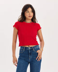 Lily Baby Tee in Cherry Bomb