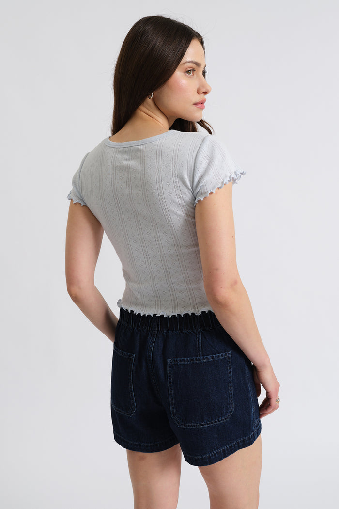 Lily Baby Tee in Powder Blue