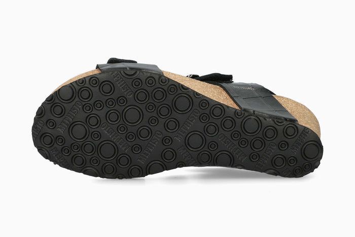 Mephisto Women's Wedge Sandal Lissandra Black Sonora Sole
